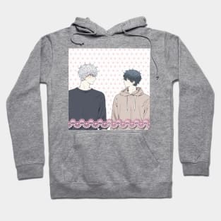 sweet gay couple Hoodie